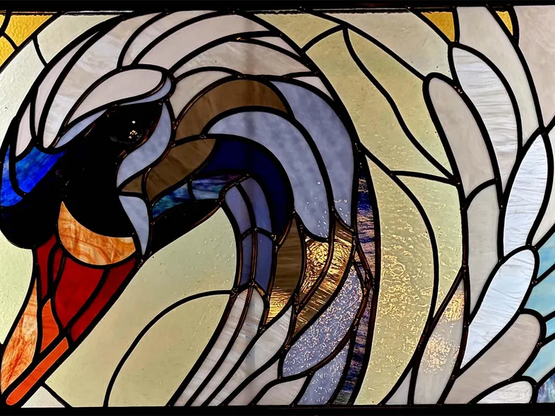 Wild Swan glass